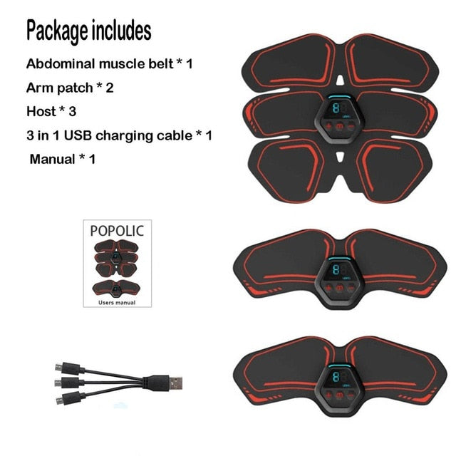Abdominal Muscle Stimulator with LCD Display